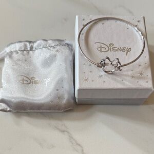 New with Box, Disney Silver Bangle with Minnie Mouse
